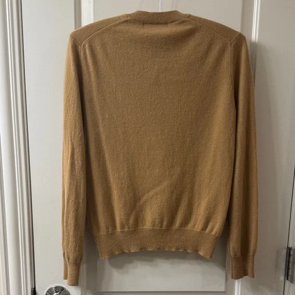 Comme des Garcons PLAY Tan Cashmere Cardigan Sweater Size L